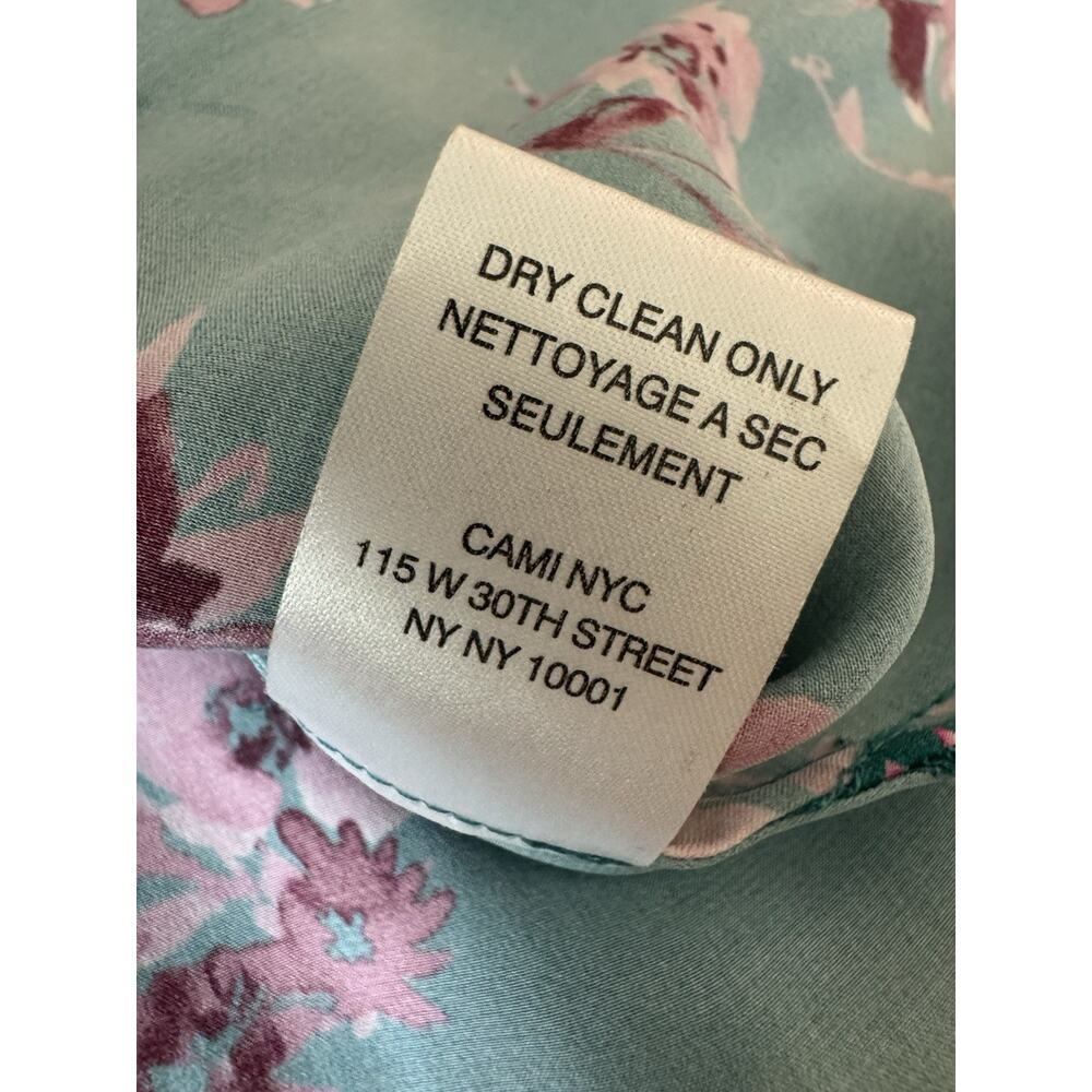 Cami Nyc Silk Top Racerback Lagoon Floral Anthropologie S - Picture 10 of 12